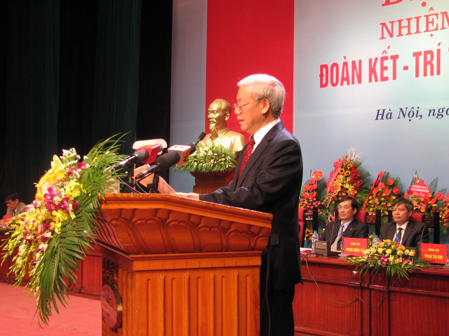 Tổng bí thư Nguyễn Phú Trọng phát biểu tại đại hội