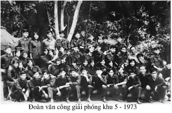 Ảnh chụp Đoàn tại căn cứ Trà My, Quảng Nam năm 1973